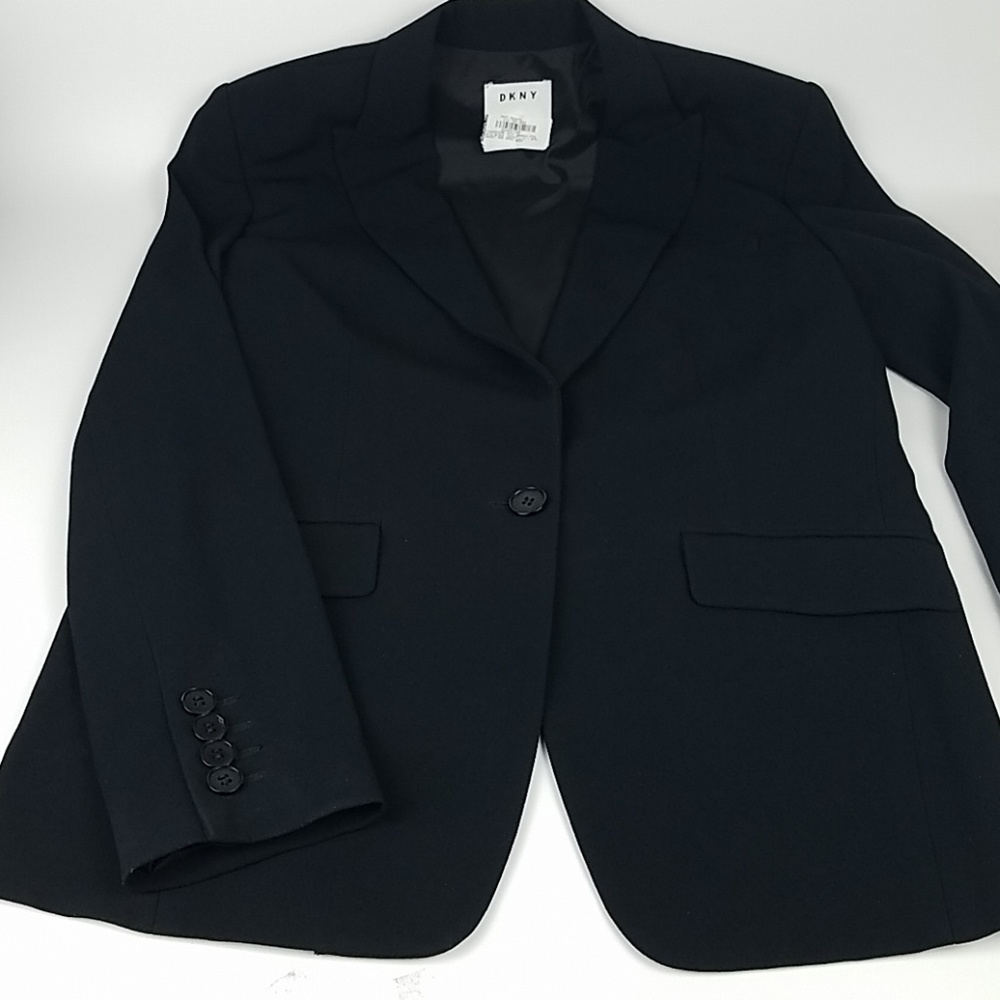 D K N Y  Open Back Single button Jacket Size M